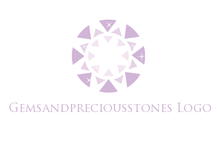 triangles join into a circle logo