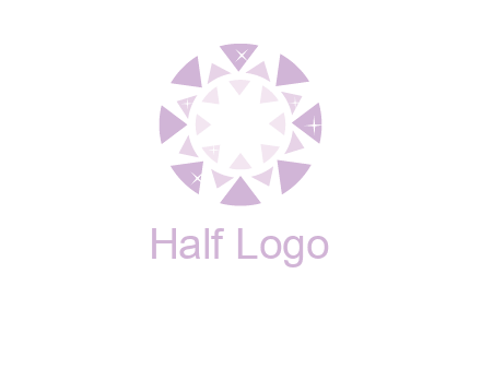 triangles join into a circle logo