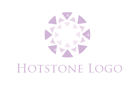 triangles join into a circle logo