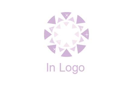 triangles join into a circle logo