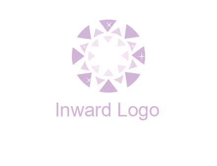 triangles join into a circle logo