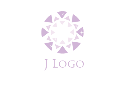 triangles join into a circle logo
