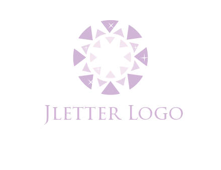 triangles join into a circle logo