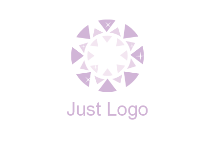triangles join into a circle logo