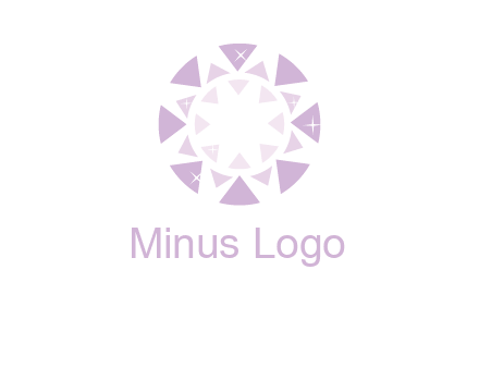 triangles join into a circle logo