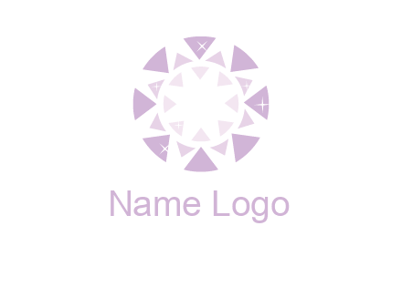 triangles join into a circle logo