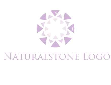 triangles join into a circle logo