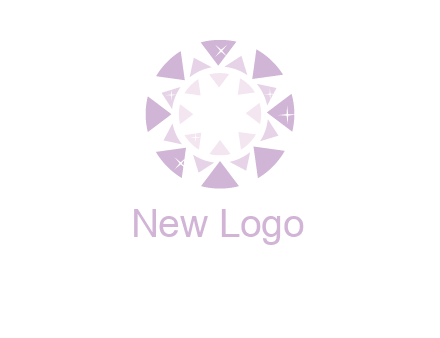 triangles join into a circle logo