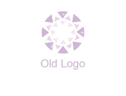 triangles join into a circle logo