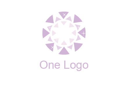 triangles join into a circle logo