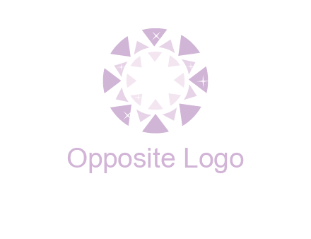triangles join into a circle logo