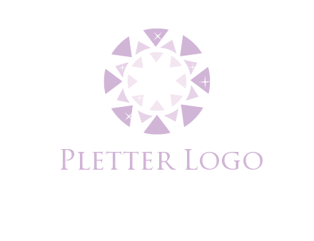 triangles join into a circle logo