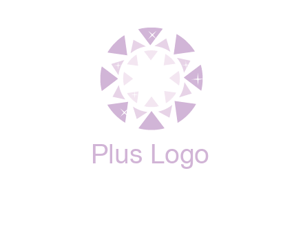 triangles join into a circle logo