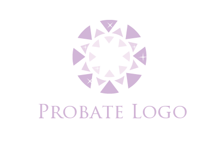 triangles join into a circle logo