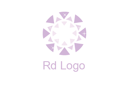 triangles join into a circle logo