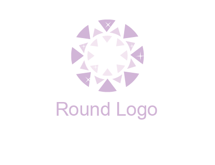 triangles join into a circle logo