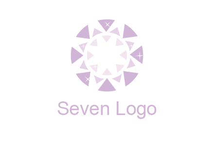 triangles join into a circle logo