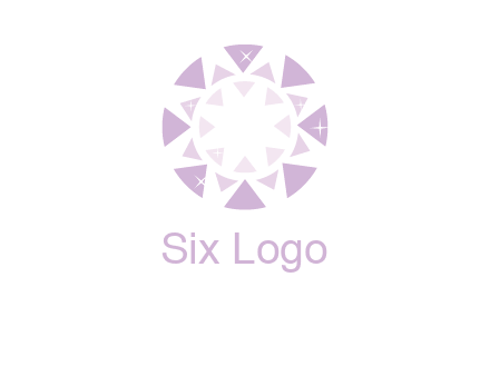 triangles join into a circle logo