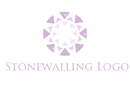 triangles join into a circle logo