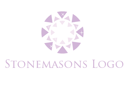 triangles join into a circle logo