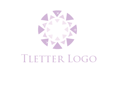 triangles join into a circle logo