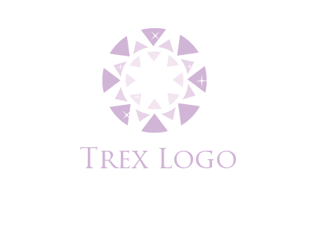 triangles join into a circle logo