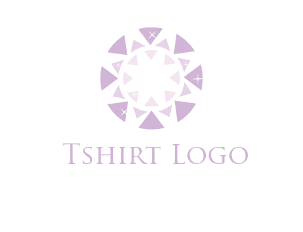 triangles join into a circle logo