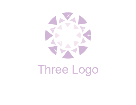 triangles join into a circle logo