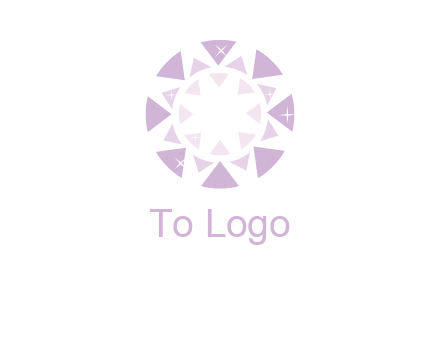 triangles join into a circle logo