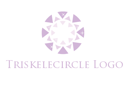 triangles join into a circle logo