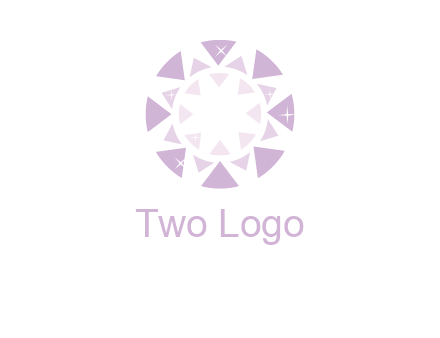 triangles join into a circle logo