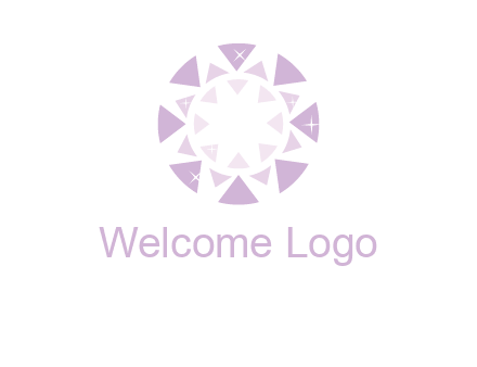 triangles join into a circle logo