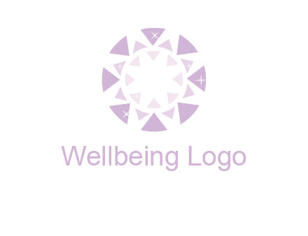 triangles join into a circle logo