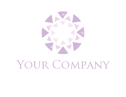 triangles join into a circle logo
