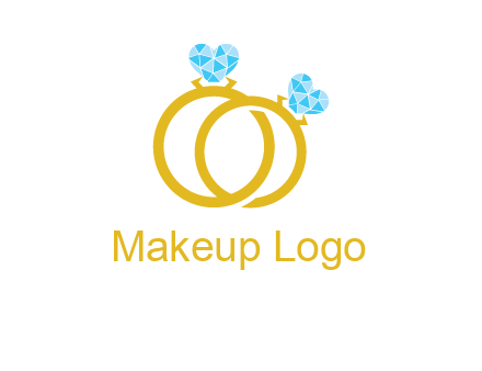 heart cut stone on engagement rings logo