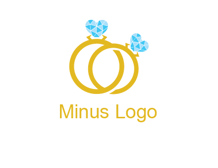 heart cut stone on engagement rings logo
