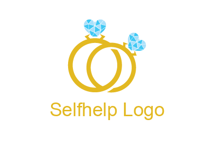 heart cut stone on engagement rings logo