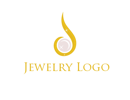 gold and pearl teardrop earring icon