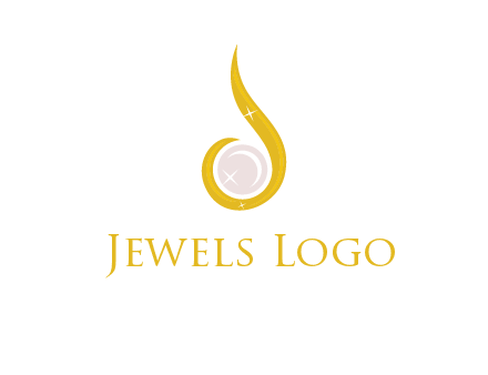 gold and pearl teardrop earring icon