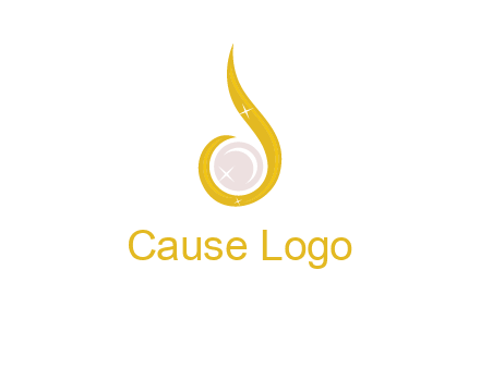gold and pearl teardrop earring icon