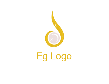 gold and pearl teardrop earring icon