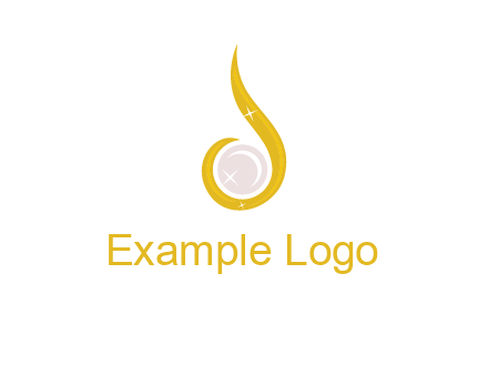 gold and pearl teardrop earring icon