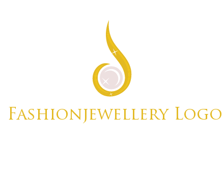 gold and pearl teardrop earring icon