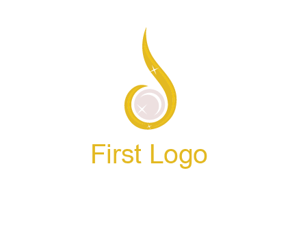 gold and pearl teardrop earring icon
