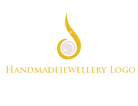 gold and pearl teardrop earring icon