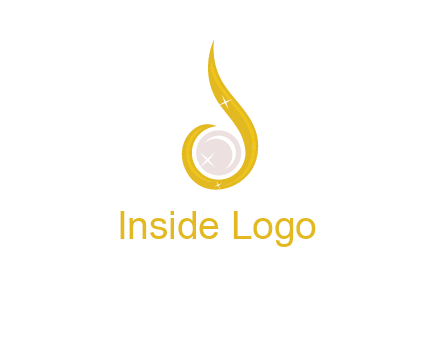 gold and pearl teardrop earring icon