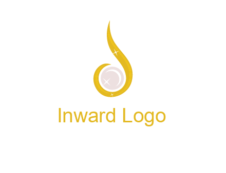 gold and pearl teardrop earring icon