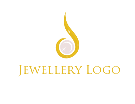 gold and pearl teardrop earring icon