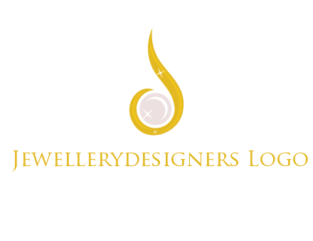 gold and pearl teardrop earring icon