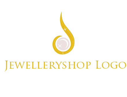 gold and pearl teardrop earring icon